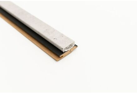 Maestro Latt Led Profielset - Raw Concrete Pvc-profiel + Black Onderlat - 277cm - 54x20mm