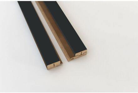 Maestro Latt Luxx Afwerkprofielset - Matte Black + Luxx - 277cm - 71x20mm