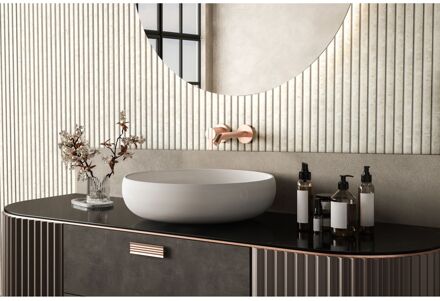 Maestro Latt Novo Lattenwand - Ceppo Beige + White - Vochtbestendig - 277x30cm - 16mm - 2 Stuks