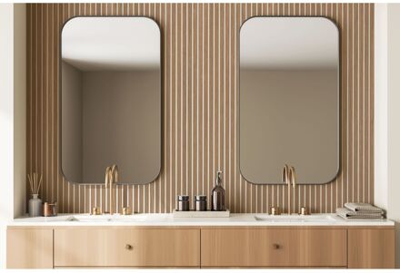 Maestro Latt Novo Lattenwand - Natural Oak + White - Vochtbestendig - 277x30cm - 16mm - 2 Stuks