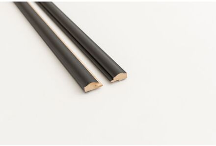 Maestro Latt Wave Afwerkprofielset - Matte Black - 277cm - 51x14mm