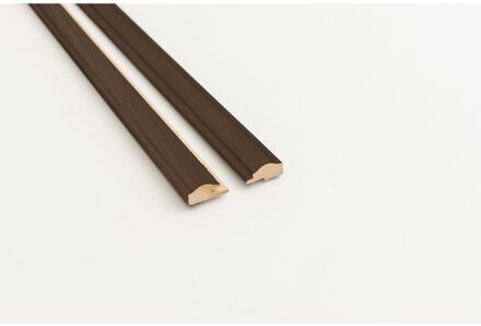 Maestro Latt Wave Afwerkprofielset - Smoked Walnut - 277cm - 51x14mm