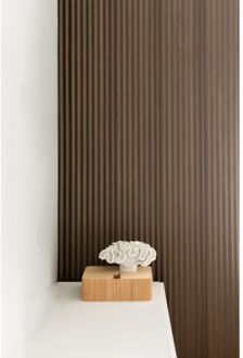 Maestro Latt Wave Wandpaneel - Smoked Walnut - 277x21,3cm - 14mm - 3 Stuks