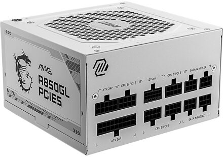 MAG A850GL PCIE5 WHITE - 850 W