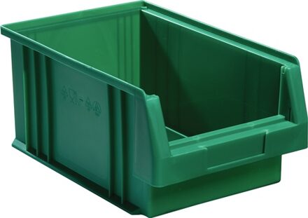 Magazijnbak | L330xB213xH150 mm | PP groen | 10 stuks - 01550 02 03 01550 02 03