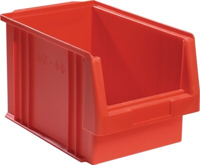 Magazijnbak | L330xB213xH200 mm | PP rood | 10 stuks - 01450 02 01 01450 02 01