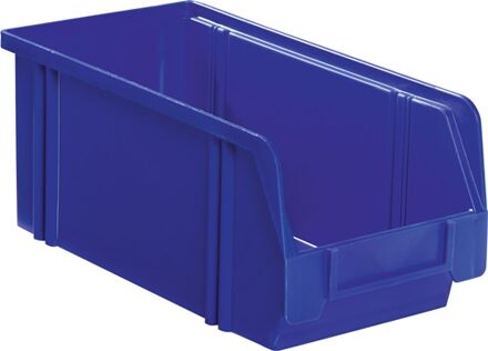 Magazijnbak | L350/300xB200xH200 mm | PS blauw | 10 stuks - LK2A BLAU LK2A BLAU