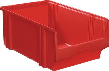 Magazijnbak | L500/450xB300xH200 mm | PS rood | 8 stuks - LK1B ROT LK1B ROT