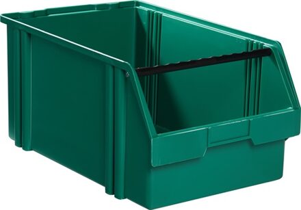 Magazijnbak | L500/450xB300xH230 mm | PS groen | 8 stuks - LK1A GRÜN LK1A GRÜN