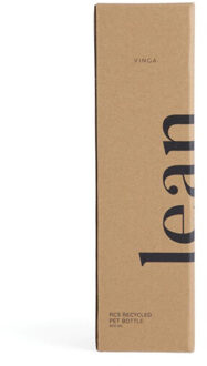 Magere gerecycleerde waterfles 800ml Grijs - One size