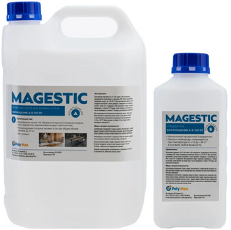 Magestic 7.5 kg clear resin for filling countertops