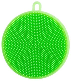 Magic Afwasborstel Schoon Borstel Multifunctionele Siliconen Schuursponsje Pot Pan Wassen Borstels Keuken Cleaner Wassen Tool groen