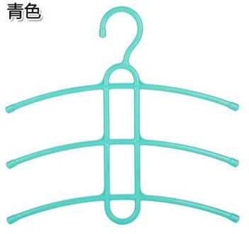 Magic antislip Plastic Droogrekken Visgraten multi-layer Kleerhanger Kledingkast Organizer Kleding Ondersteuning 2 Stuks/partij Licht Groen