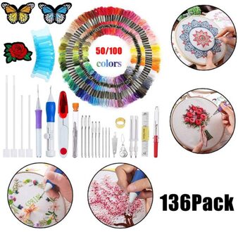 Magic Borduren Pen Diy Ambachten Draad Kit Borduren Pen Verwisselbare Punch Naald Naaien Accessoires Hand In Naaien Naald
