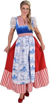 Magic Design Verkleedjurk Delfs Blauw Lang Dames Polyester