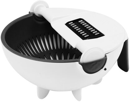 Magic Draaien De Groente Cutter Met Afvoer Mand Multi-Functionele Keuken Veggie Fruit Shredder Rasp Slicer