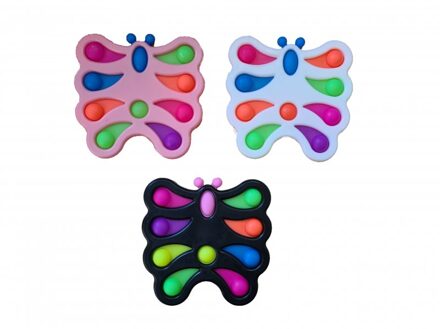 Magic Fidget 10 Pop-it Vlinder 18x17cm verschillende