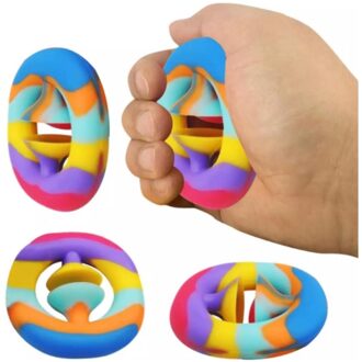 Magic Fidget snapperz rainbow Ø6cm verschillende