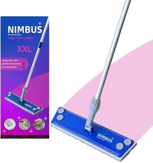 Magic floor sweeper XXL alu steel blauw