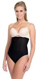 Magic Hi Waist Thong * Actie * Beige,Zwart - Small,Medium,Large,X-Large,XX-Large