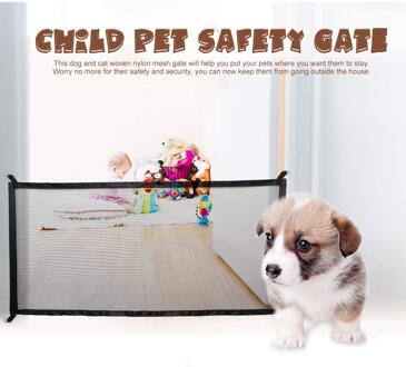 Magic Hond Poort Ingenieuze Mesh Hond Hek Voor Indoor En Outdoor Veilige Pet Dog Gate Veiligheid Behuizing Dierbenodigdheden 110x72 cm