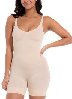 Magic Low Back Bodysuit * Actie * Beige - Small,Medium,Large,X-Large,XX-Large