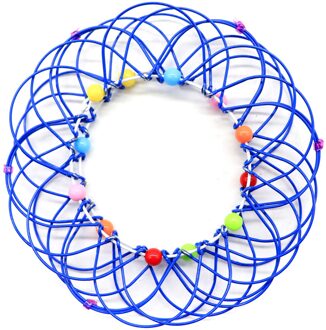 Magic Mandala Bloem Mand Speelgoed Meerdere Veranderingen Ijzeren Hoepel Ring Speelgoed Lbv blauw