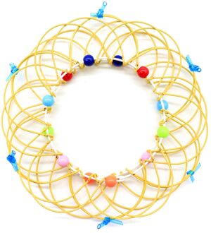 Magic Mandala Bloem Mand Speelgoed Meerdere Veranderingen Ijzeren Hoepel Ring Speelgoed Lbv geel