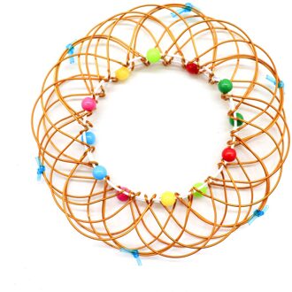 Magic Mandala Bloem Mand Speelgoed Meerdere Veranderingen Ijzeren Hoepel Ring Speelgoed Lbv goud