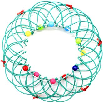 Magic Mandala Bloem Mand Speelgoed Meerdere Veranderingen Ijzeren Hoepel Ring Speelgoed Lbv groen