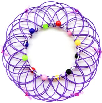 Magic Mandala Bloem Mand Speelgoed Meerdere Veranderingen Ijzeren Hoepel Ring Speelgoed Lbv paars