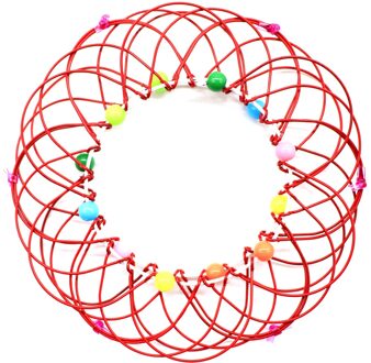 Magic Mandala Bloem Mand Speelgoed Meerdere Veranderingen Ijzeren Hoepel Ring Speelgoed Lbv rood