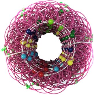 Magic Mandala Bloem Mand Speelgoed Meerdere Veranderingen Ijzeren Hoepel Ring Speelgoed Lbv roze