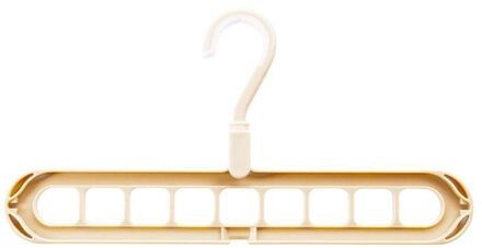 Magic Multi-poort Ondersteuning Cirkel Kleerhanger Kleedt Droogrek Multifunctionele Hangers Opslag Draaien Anti-slip Opvouwbare Hanger licht geel