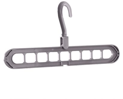 Magic Multi-Poort Ondersteuning Hangers Voor Kleding Droogrek Multifunctionele Plastic Kledingrek Drogen Hanger Opslag Hangers Grijs