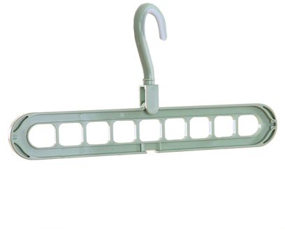 Magic Multi-Poort Ondersteuning Hangers Voor Kleding Droogrek Multifunctionele Plastic Kledingrek Drogen Hanger Opslag Hangers groen