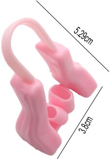 Magic Neus Shaper Clip Neus Lifting Shaping Bridge Straightening Beauty Neus Clip Slanker Apparaat Zachte Siliconen Beauty Tools roze