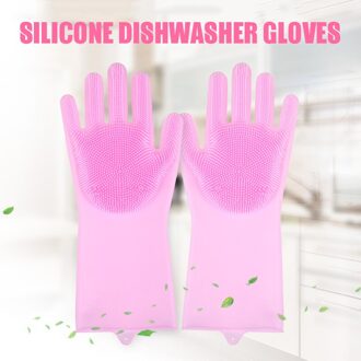 Magic Silicone Afwassen Handschoenen Duurzaam Hoge Temperatuur Weerstand Keuken Scrub Schoonmaken Tool FAS6