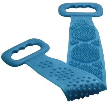 Magic Silicone Borstels Bad Handdoeken Wrijven Terug Modder Peeling Body Massage Douche Uitgebreide Scrubber Huid Schoon Borstels Badkamer blauw