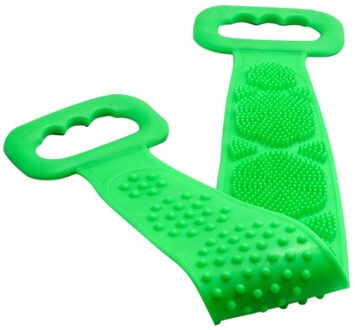 Magic Silicone Borstels Bad Handdoeken Wrijven Terug Modder Peeling Body Massage Douche Uitgebreide Scrubber Huid Schoon Borstels Badkamer groen