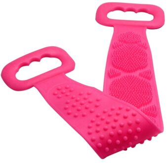 Magic Silicone Borstels Bad Handdoeken Wrijven Terug Modder Peeling Body Massage Douche Uitgebreide Scrubber Huid Schoon Borstels Badkamer roze