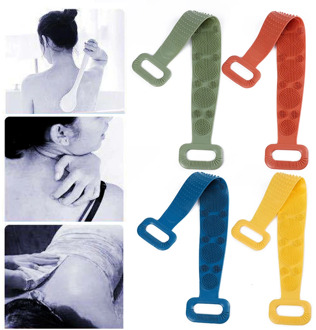 Magic Silicone Brushes Bath Towels Body Brush Bath Belt Exfoliating Back Brush Belt Wash Skin Household Clean Shower Brushes CSV