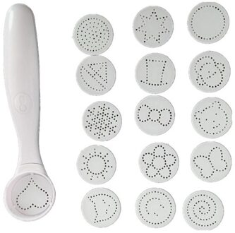 Magic Spice Voedsel Lepel Decorating Gereedschap 16 Verschillende Foto Decor Koffie Cake Voedsel Piping Lepels wit