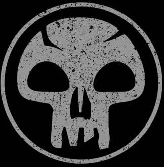 Magic The Gathering Black Mana Dames T-shirt - Zwart - 4XL