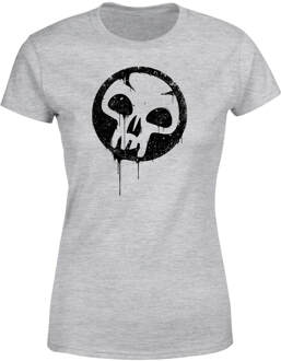 Magic The Gathering Black Mana Splatter Women's T-Shirt - Grey - L - Grijs