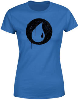 Magic The Gathering Blue Mana Splatter Women's T-Shirt - Royal Blue - L - Royal Blue