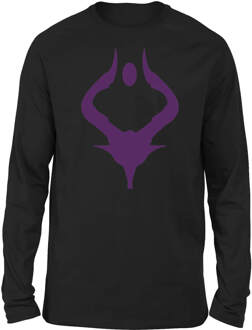Magic The Gathering Bolas Purple Silhouette Men's Longsleeve T-Shirt - Black - L Zwart