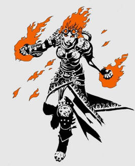 Magic The Gathering Chandra Character Art Dames T-shirt - Grijs - XXL