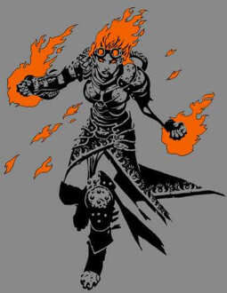 Magic The Gathering Chandra Character Art Trui - Grijs - S