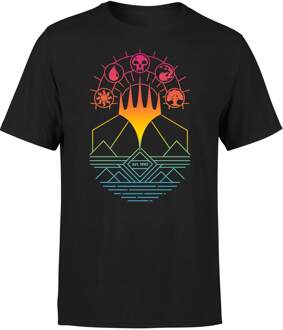 Magic The Gathering Colour Linework Design Men's T-Shirt - Black - S Zwart